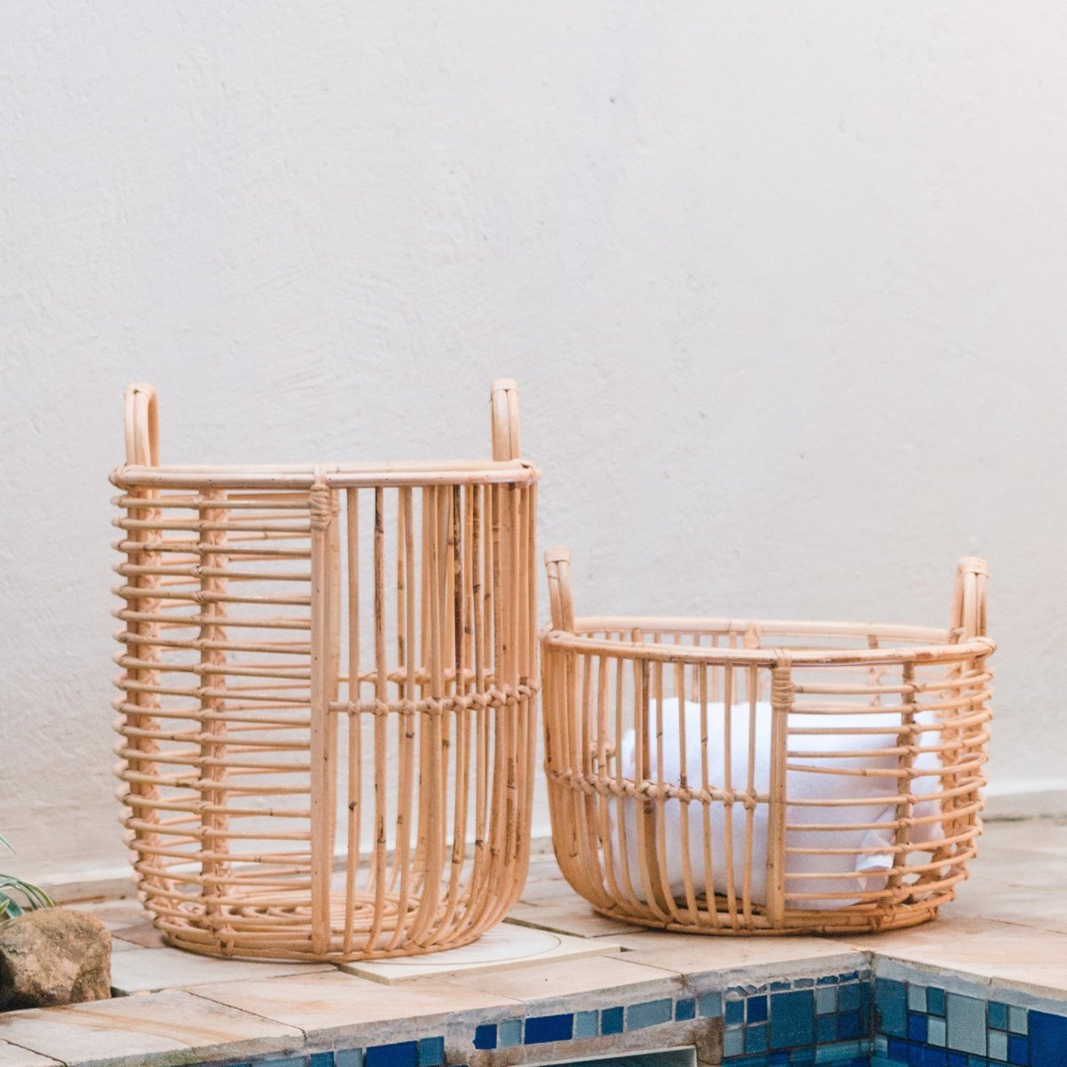 JEMUH Rattan Basket – Laundry, Plant & Storage Basket - CozyVibe.eu
